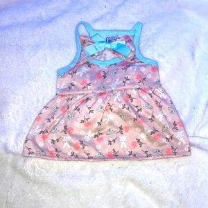 Cat graphic light pink dress